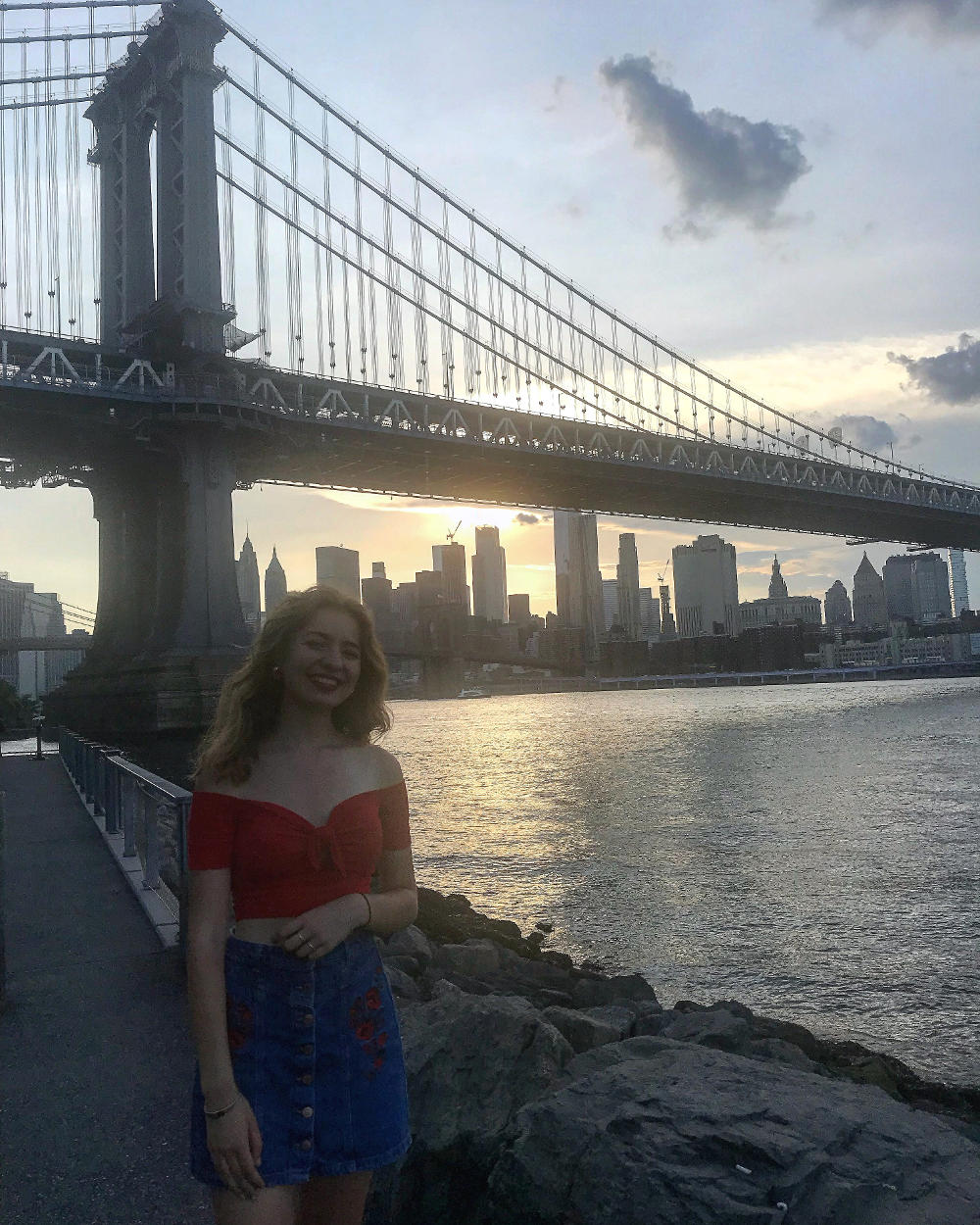 Lola au Pont de Brooklyn - New York