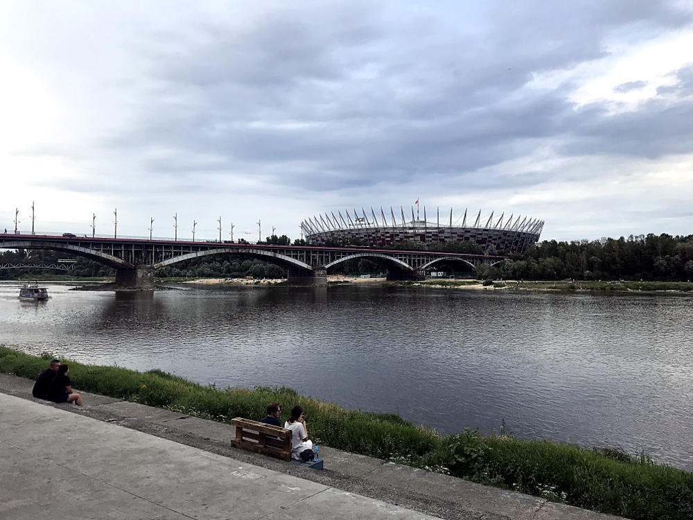 La Vistule à Varsovie