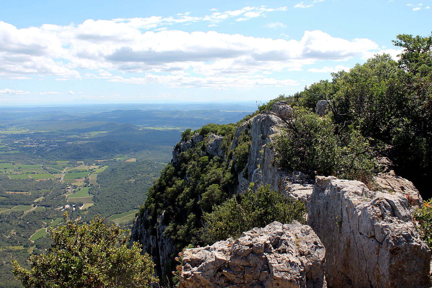 Paysages depuis le Pic Saint-Loup