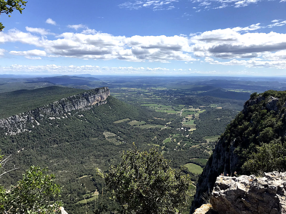 Paysages depuis le Pic Saint-Loup