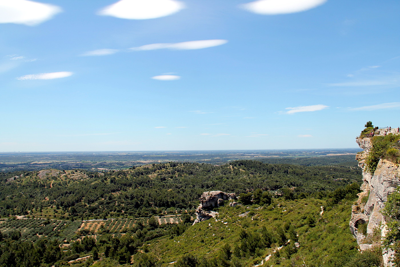 Paysage depuis le Château des Baux-de-Provence