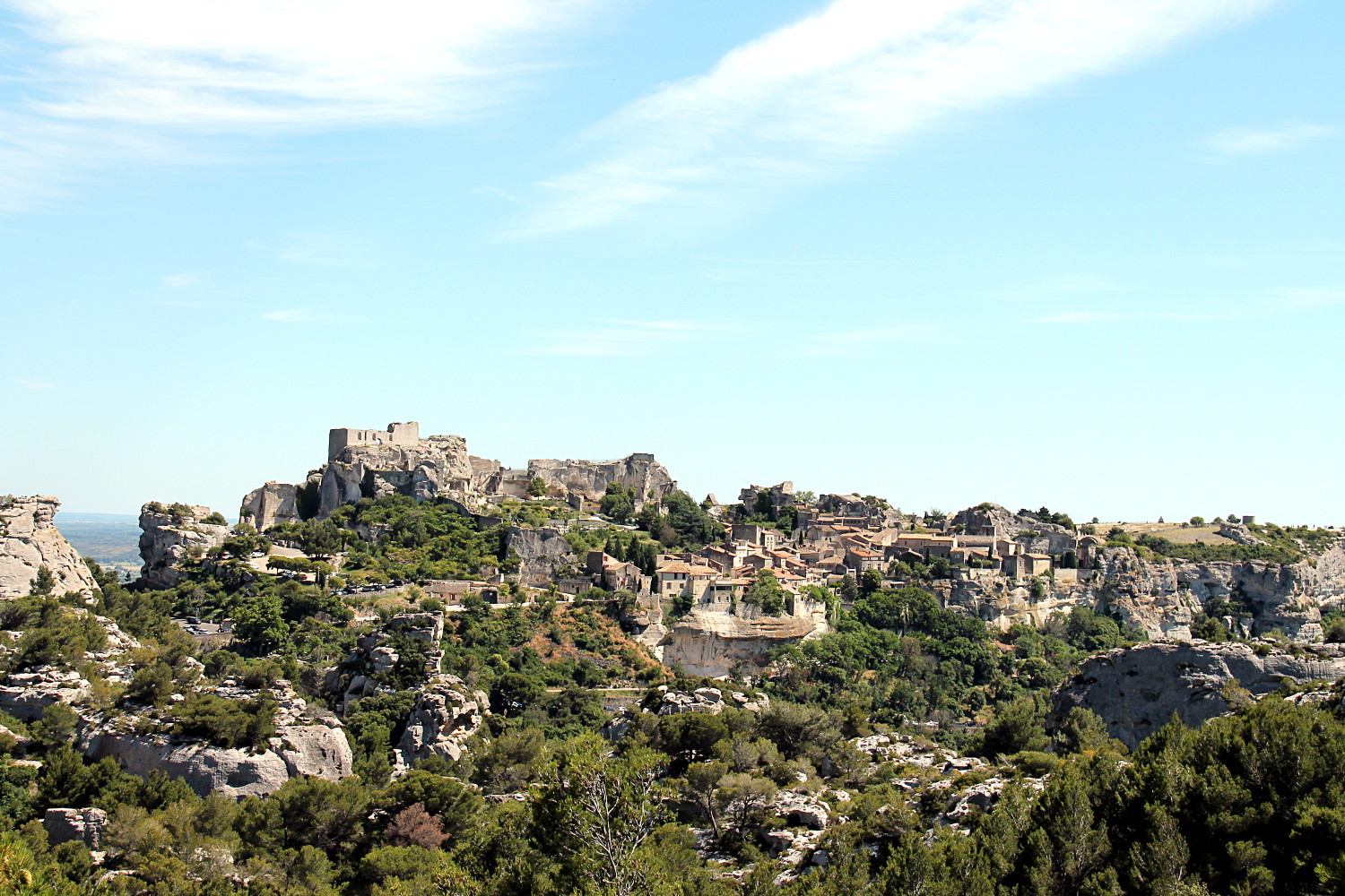 Vue sur Les Baux-de-Provence