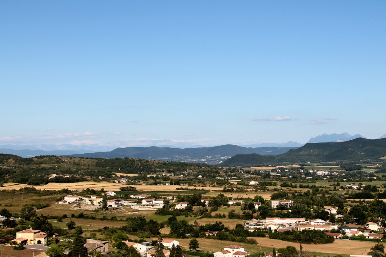 Vue depuis Chomérac - Ardèche