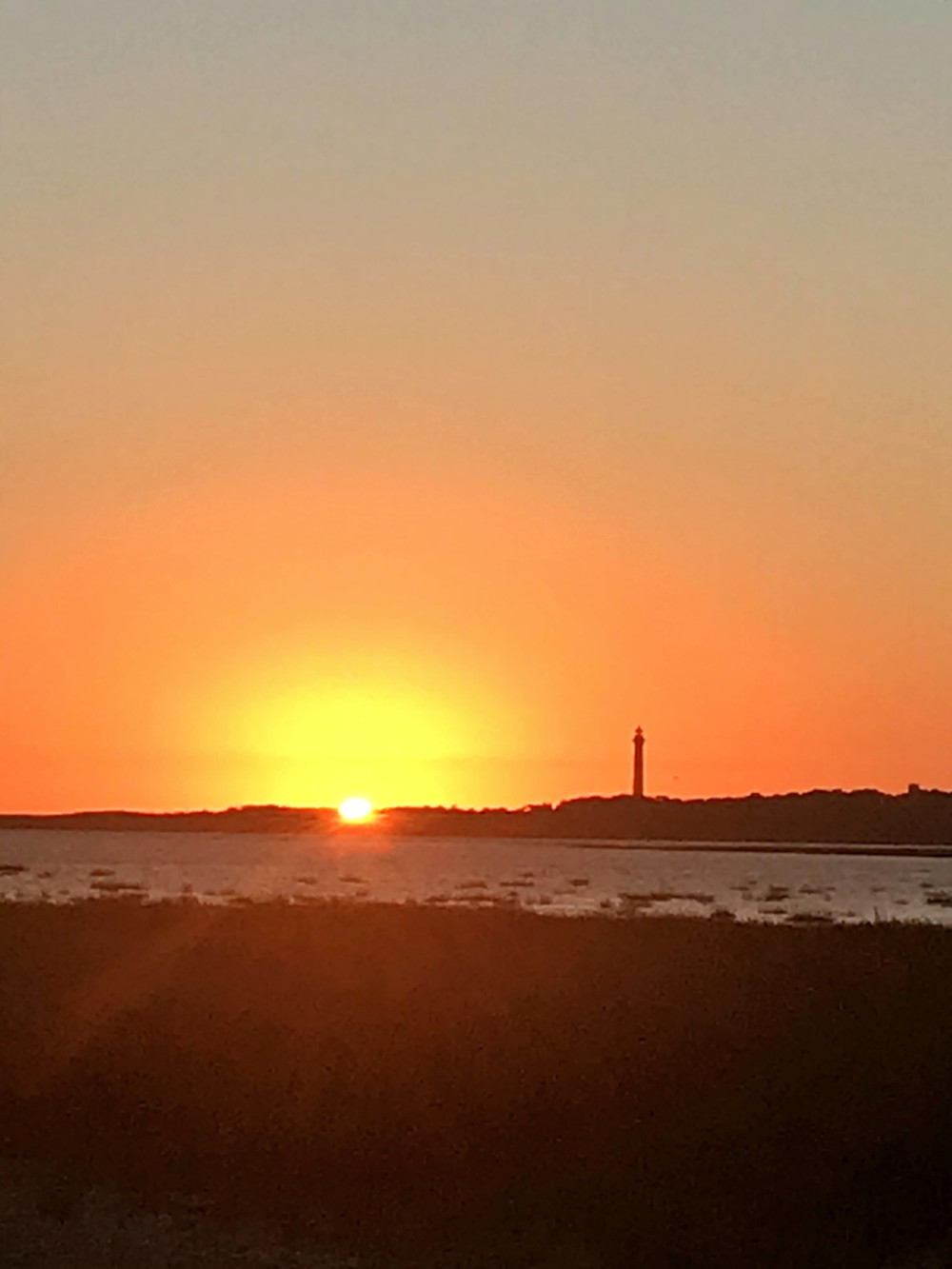 Coucher de soleil à la Plage de Bonne Anse à La Palmyre