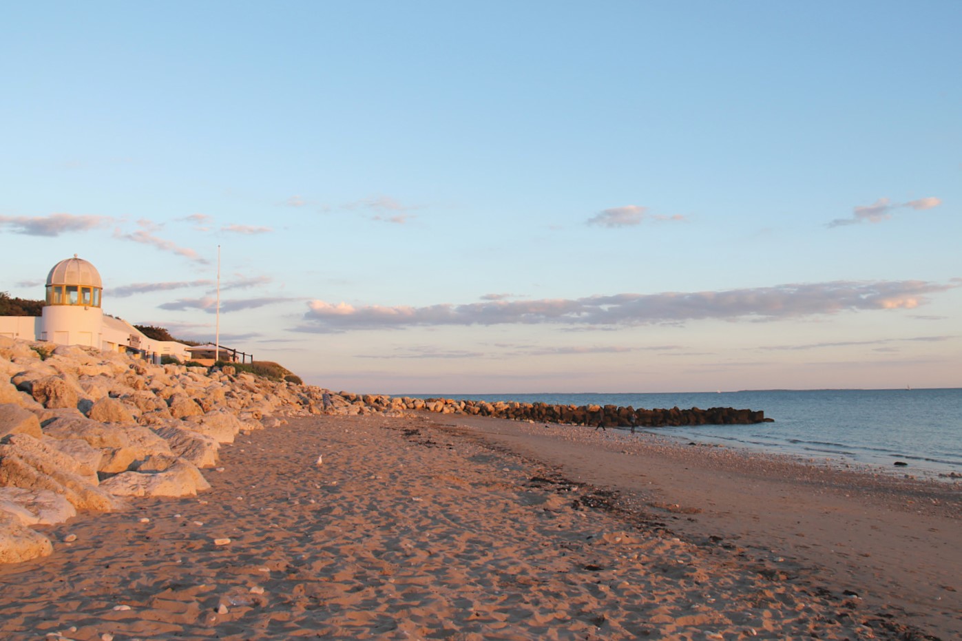 Coucher de soleil à la Plage de Chef de Baie à La Rochelle