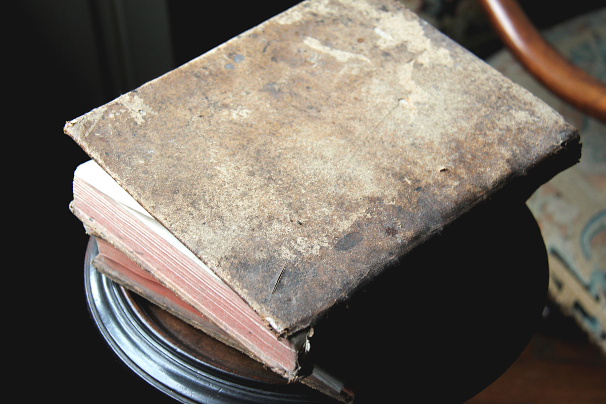 Livres dans la salle Tonnay-Charente du musée Dupuy-Mestreau de Saintes