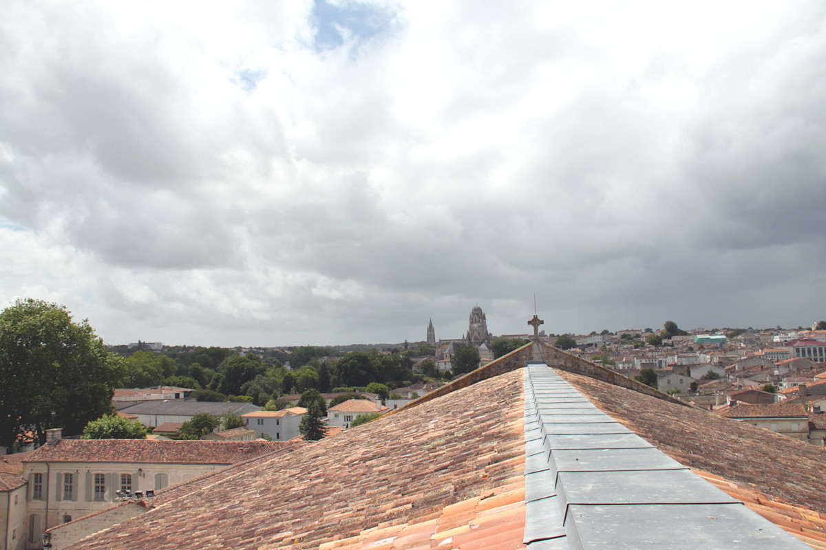 Vue depuis l'Abbaye aux Dames de Saintes