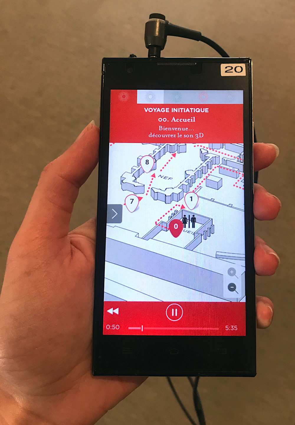Parcours sonore à l'Abbaye aux Dames de Saintes