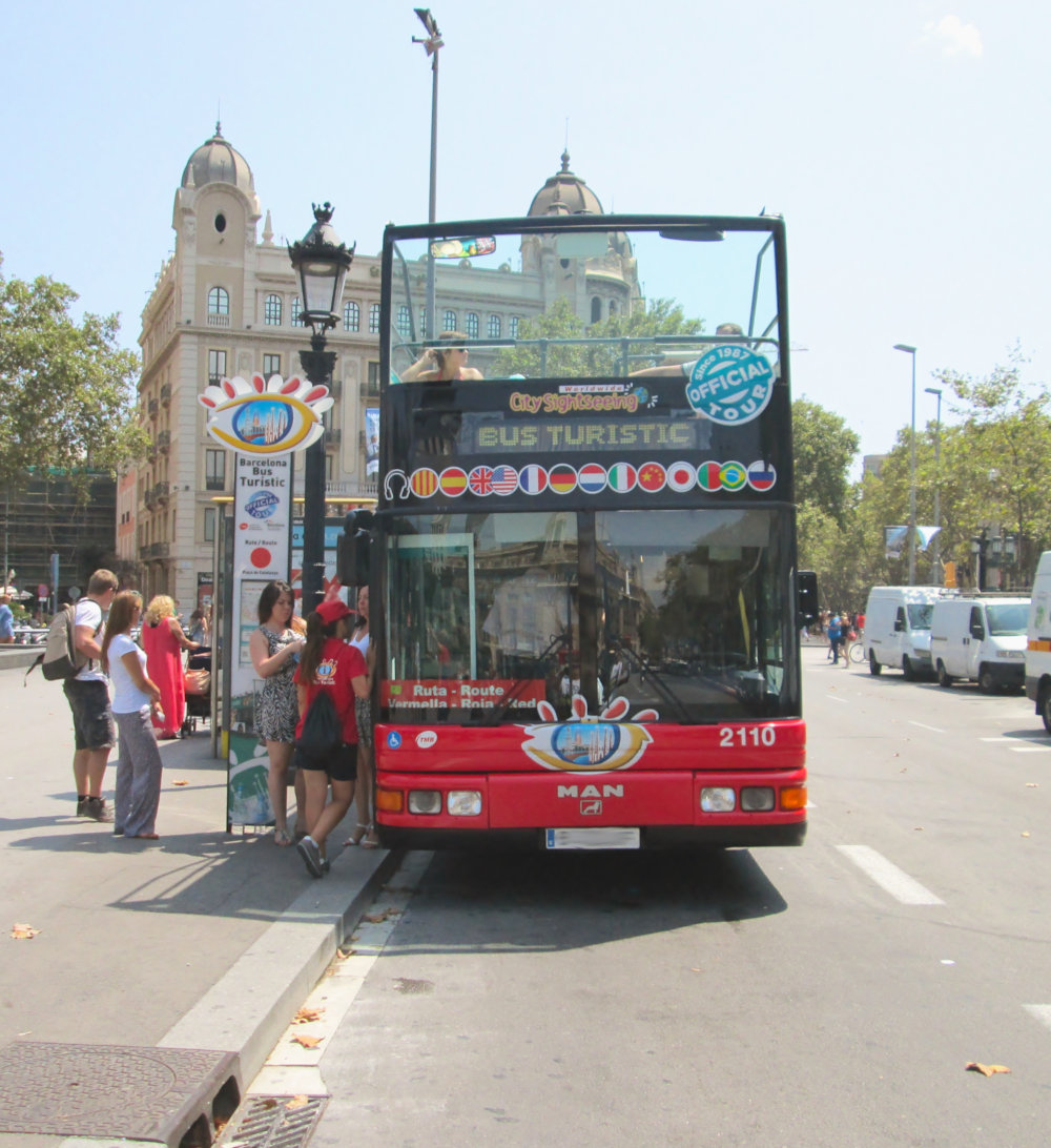 Bus touristique à Barcelone