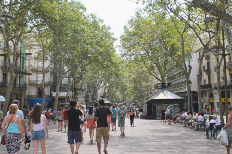 La Rambla à Barcelone