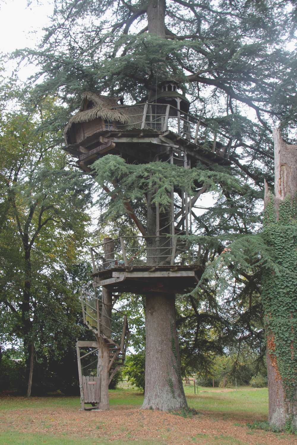 Cabane dans les arbres au Château des Enigmes à Pons