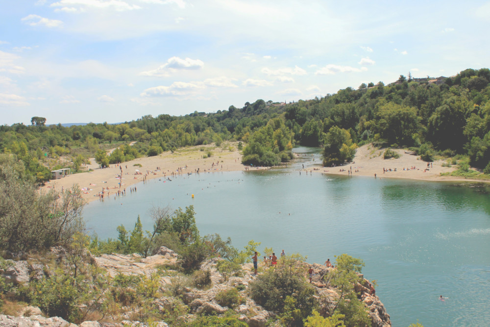 Plage du Pont du Diable à Saint-Guilhem-le-Désert