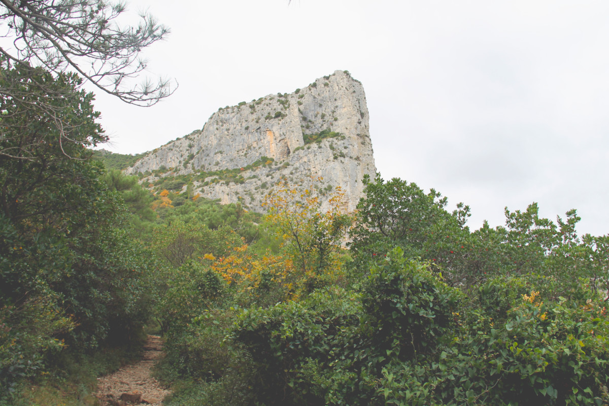 Falaise de la Bissonne -Randonnée des Fenestrettes à Saint-Guilhem-le-Désert