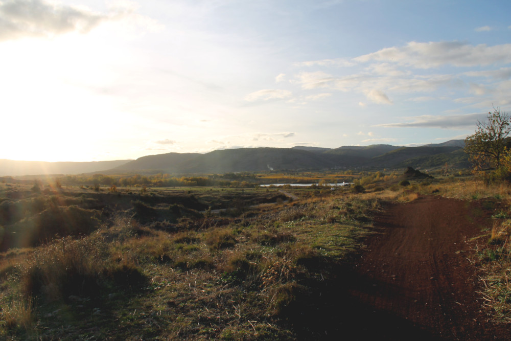 Lac du Salagou au coucher de soleil