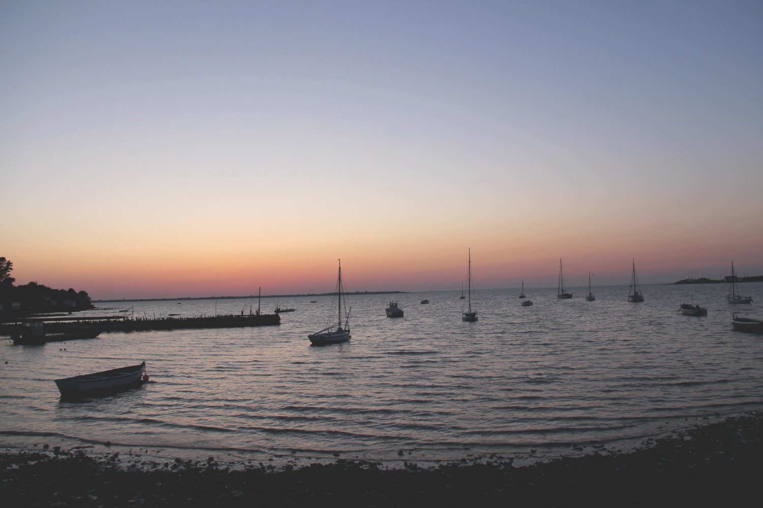 Coucher de soleil sur la plage du Chapus à Bourcefranc-le-Chapus