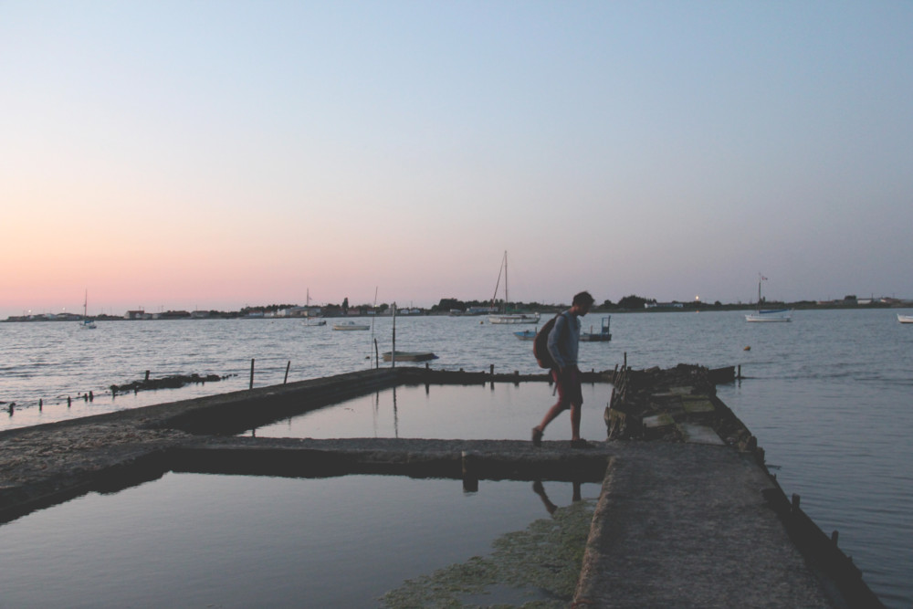Coucher de soleil sur la plage du Chapus à Bourcefranc-le-Chapus