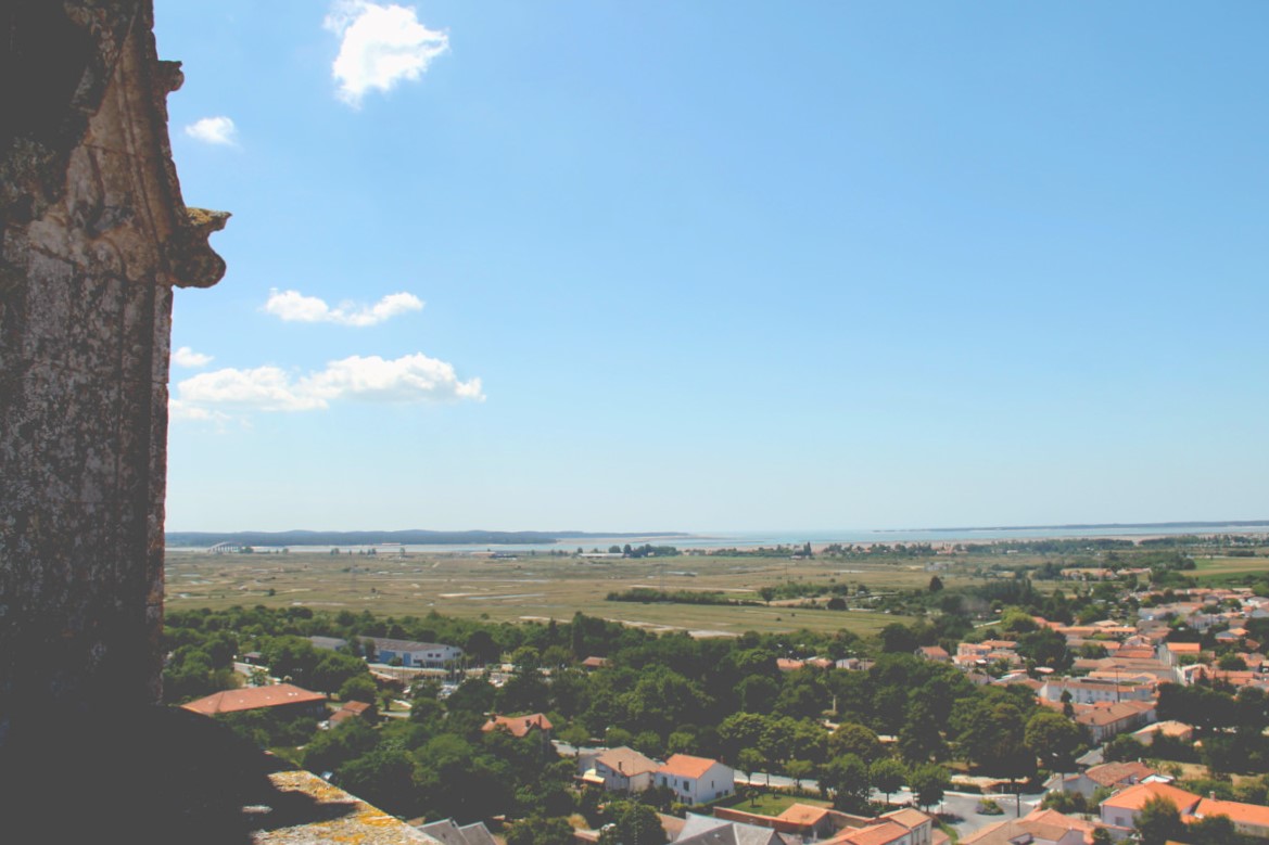 Vue depuis l'église sur Marennes
