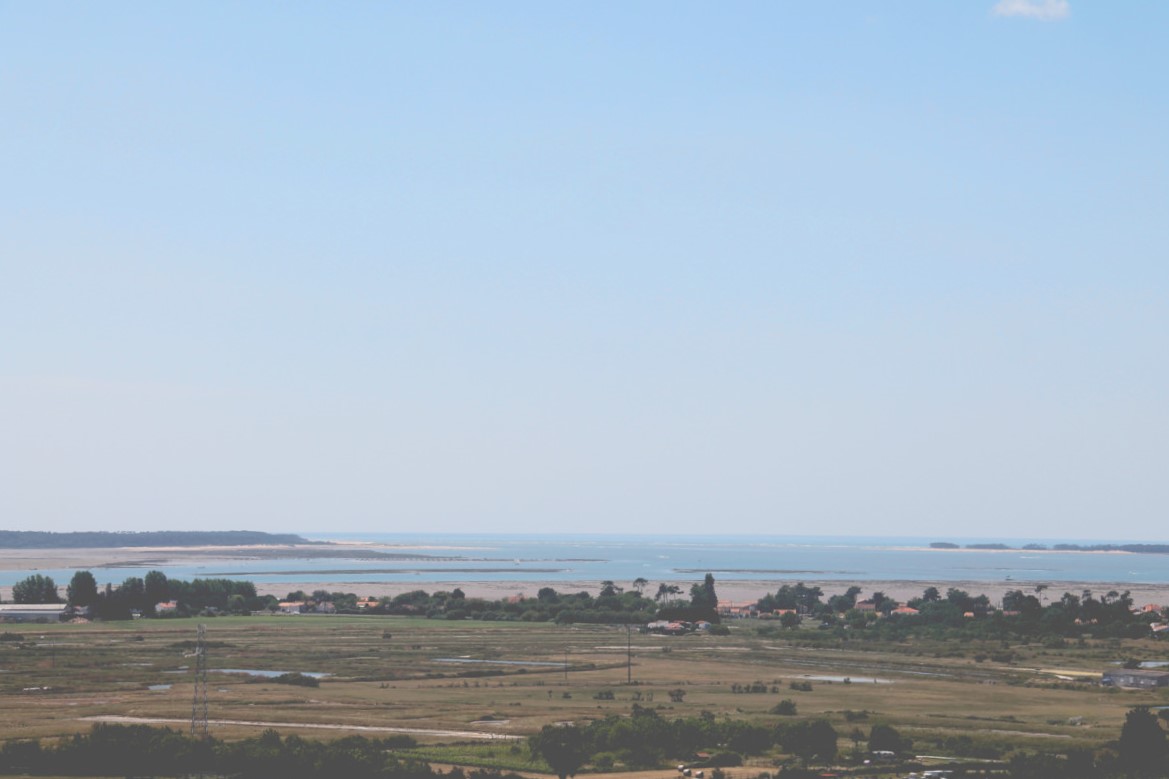 Vue depuis l'église sur Marennes