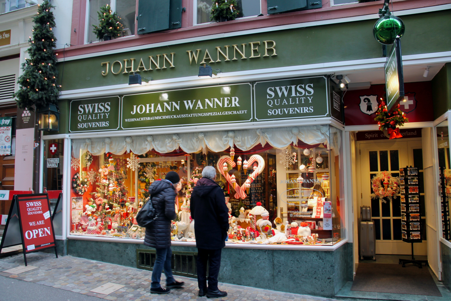 Johann Wanner, boutique de Noël à Bâle
