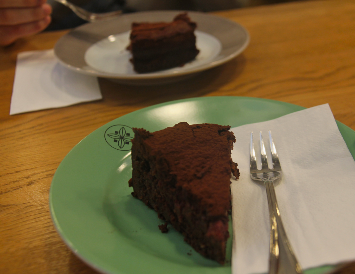 Gâteau au chocolat chez Xocolatl à Bâle